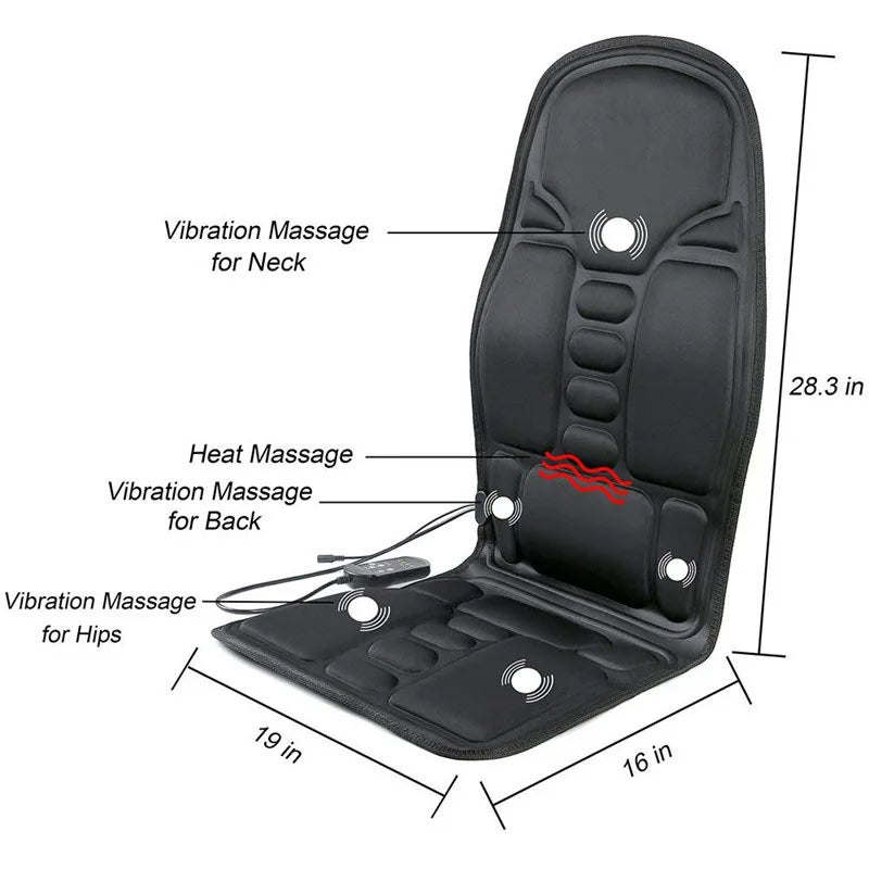 CloudNineFitness™ Luxe Full-Body Heated Massage Mat