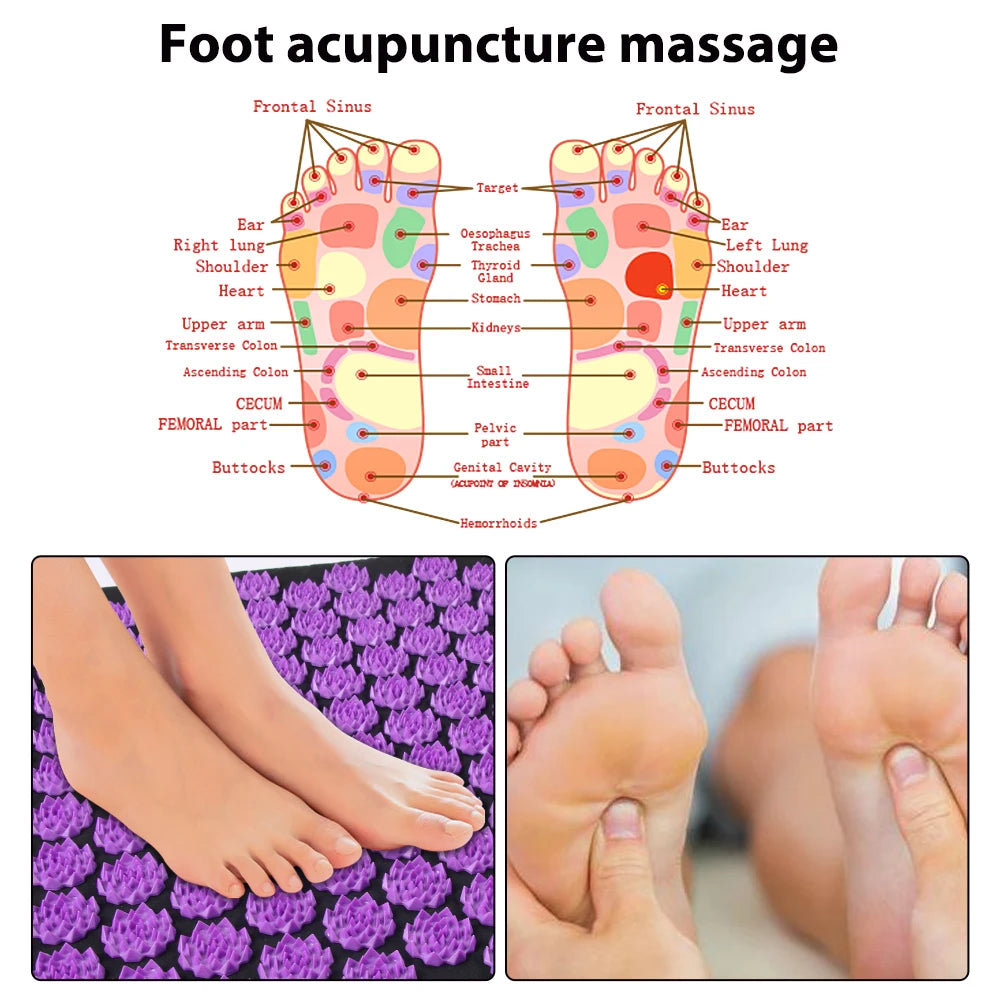 CloudNineFitness™ AcuRelief Acupressure Mat & Pillow Set